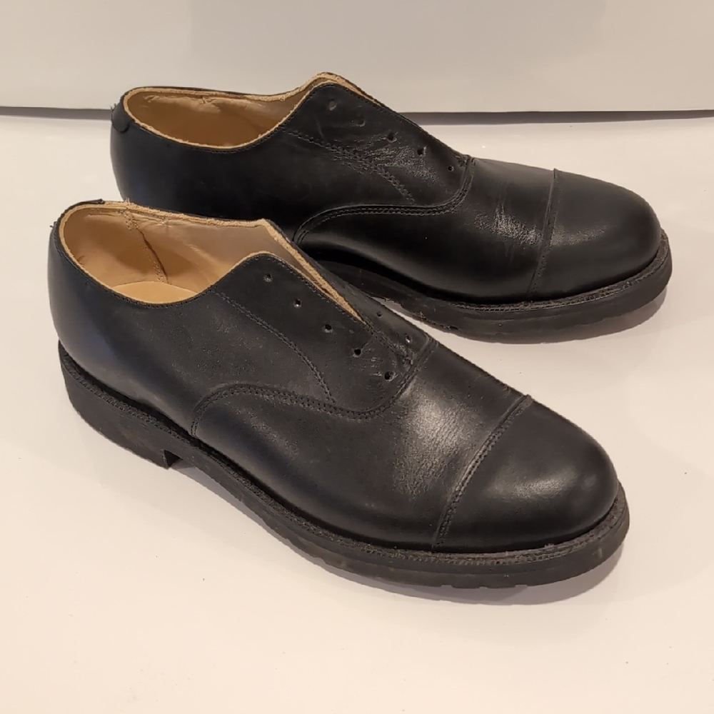 Canada Shoes Black Leather Oxford Shoes Service Shoes Size 9-9.5